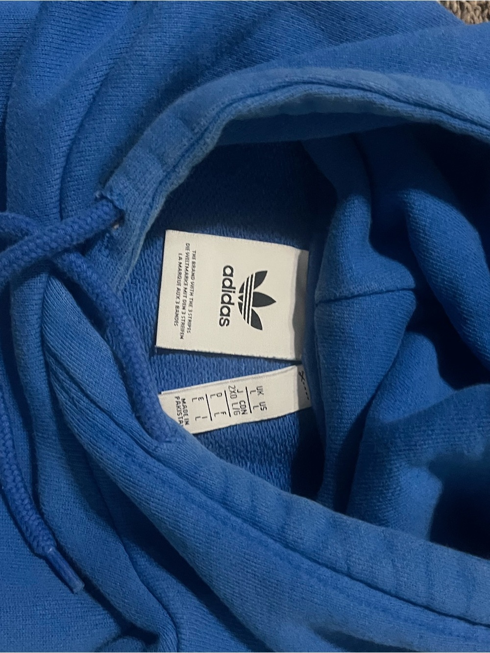 adidas Royal Blue Trefoil Pullover Hoodie